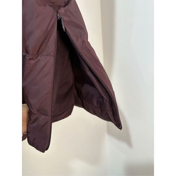J. Jill women down fill burgundy puffer vest zip up w/ zip pockets XL P #34-0861 - Picture 4 of 10